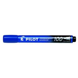 PILOT "Permanent Marker 100" 1 mm kúpos kék alkoholos marker 