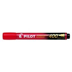PILOT "Permanent Marker 400" 1,5-4 mm vágott piros alkoholos marker