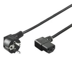 PremiumCord kpsp2-90 Schuko CEE7 - IEC C13 2 m fekete kábel
