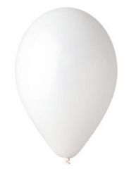 26 cm fehér léggömb 