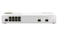 QNAP QSW-M2108-2S 10GbE and 2,5GbE Vezérelt Szürke hálózati kapcsoló