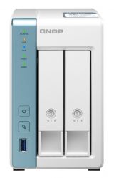 QNAP TS-231P3 AlpineAL314 1,7GHZ 4GB SO-DIMM DDR3 Fehér NAS szerver