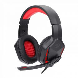 Redragon Themis USB/Jack 3.5 mm fekete/piros gamer fejhallgató