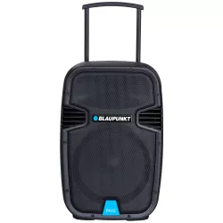 Blaupunkt PA12 USB, SD, AUX, 650 W fekete hordozható Bluetooth hangszóró