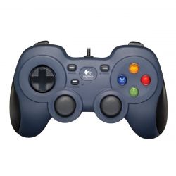 Logitech F310, PC (Windows), CromeOS, Steam, Smart TV, USB, Sötétkék, Vezetékes kontroller