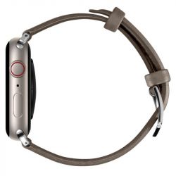 Spigen AMP05441 Cyrill Kajuk Apple Watch (41/40/38mm) khaki valódi bőr okosóra szíj