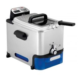 Tefal Oleoclean Pro Inox & Design FR8040, 2300 W, 3.5 L, Fekete-Inox olajsütő