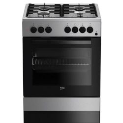 Beko FSE62120DX, 66L, 6900 W, 6 Funkció, Szabadonálló, Grill, Gáz, (A), Fekete-Inox kombinált tűzhely