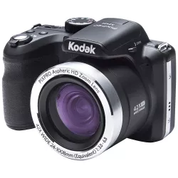 Kodak Pixpro AZ422 42x optikai zoom, 20 MPx fekete-ezüst digitális fényképezőgép