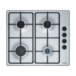 Bosch PBP6B5B80 Serie 2 4 főzőzóna, 60cm inox beépíthető gáz főzőlap 