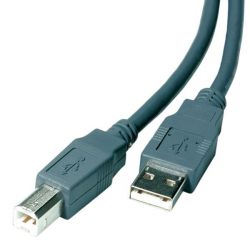 Vivanco PS B/CK15/18 USB 2.0 A-B 1.8m szürke kábel