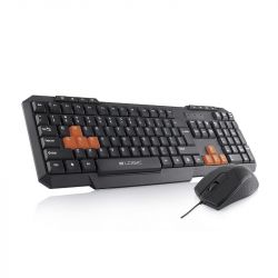 Modecom Logic LKM-201 magyar fekete billentyűzet + fekete egér