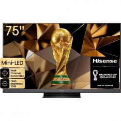 Hisense 75U8HQ 75" 4K UHD fekete Smart Mini-LED TV