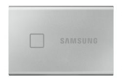 Samsung 500GB USB 3.2 (MU-PC500S/WW) ezüst ujjlenyomatolvasós T7 Touch külső SSD