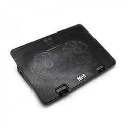 Sbox CP-101 2 ventillátor, 20 CFM, 20 dBA fekete notebook hűtőpad