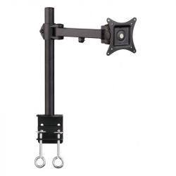 Sbox LCD-351/1 13"-32", 8 kg, dönthető, forgatható fekete asztali monitor tartó konzol