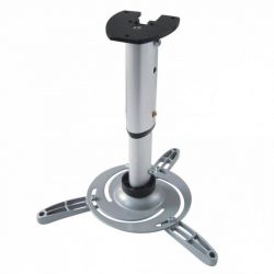Sbox PM-102 VESA 100 x 100, 15kg, forgatható, dönthető fekete-fém mennyezeti projektor tartó konzol