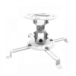 Sbox PM-18 13.5 kg, forgatható, dönthető fehér mennyezeti projektor tartó konzol