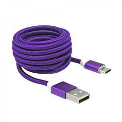 Sbox USB AM-MICRO-15U USB - micro USB 1,5m, lila kábel