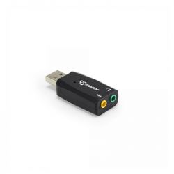Sbox USBC-11 USB, 3,5 mm Jack fekete külső hangkártya