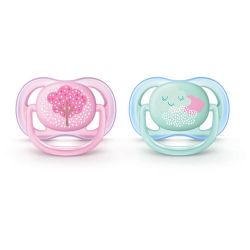 Philips Avent Ultra Air SCF343/20  0-6h 2 x kék/rózsaszín játszócumi