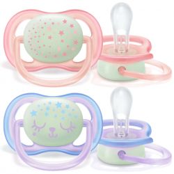 Philips Avent SCF376/12 0-6h 2x lila/rózsaszín éjszakai játszócumi