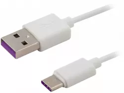 Savio CL-126 USB-C - USB 2.0  M/M fehér adat- és töltőkábel