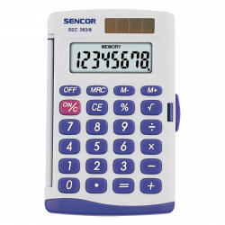 Sencor SEC 263/8 szürke zsebszámológép