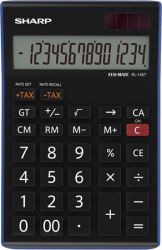 SHARP "EL-145TBL" 14 számjegyes asztali számológép