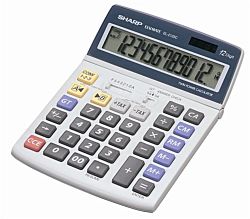 SHARP "EL-2125C" 12 számjegyes asztali számológép