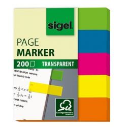 SIGEL "615" 12x50 mm műanyag vegyes színű jelölőcímke (5x40 lap)