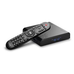 Elmak Savio TB-S01 Smart TV Box Silver HDMI v 2.1, 8K, WiFi, 100mbps, USB 3.0 fekete médialejátszó