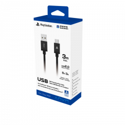 Hori Charging Play, PlayStation 5, USB Type C, 3m, Adat és töltő kábel