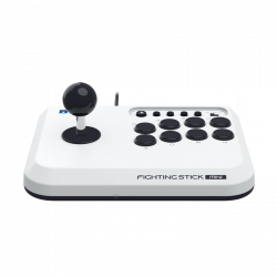 Hori Fighting Stick Mini, PlayStation 5, PlayStation 4, Arcade, Fehér, Vezetékes kontroller
