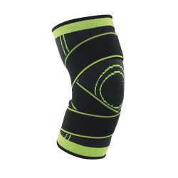 Vivafit AFT-NH005-10-XL XL fekete-zöld sport térdszorító stabilizáló pántokkal