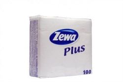 Zewa 30x30 cm fehér (100 lap) hajtogatott szalvéta