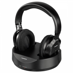 Thomson Hama 131957 WHP3001B vezeték nélküli fekete fejhallgató