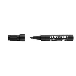 ICO "Artip 11" 1-3 mm kúpos fekete flipchart marker