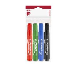 ICO "Artip 11 XXL" 1-3 mm kúpos flipchart marker készlet (4 db/készlet)