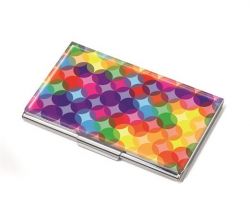 TROIKA Kaleidoscope 11 db-os fém névjegykártyatartó tárca