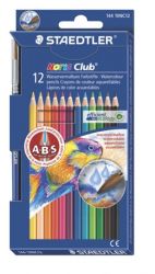 STAEDTLER "Noris Club" 12 különböző színű akvarell ceruza készlet ecsettel