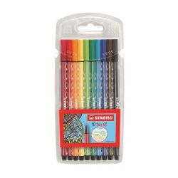 Stabilo "Pen 68" 1 mm, 10 különböző színű rostirón készlet