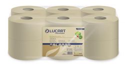 LUCART "EcoNatural 19 J" 2 rétegű 160m 19 cm átmérő Nagytekercses Toalettpapír  (12 Tekercs)