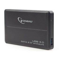 Gembird EE2-U3S-2 2.5'' USB 3.0 SATA alumínium fekete külső HDD/SSD ház