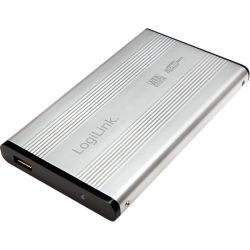 LogiLink Enclosure 2.5' USB 2.0 SATA alumínium ezüst HDD ház