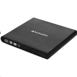 Verbatim 98938 Slimline DVD, CD, USB 2.0 Fekete külső DVD író