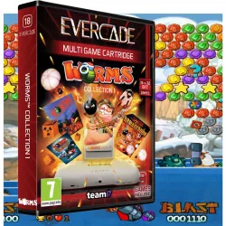 Evercade #18, Worms Collection 1, 3in1, Retro, Multi Game, Játékszoftver csomag
