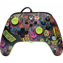 PowerA Advantage Wired, Xbox Series X|S, Xbox One, PC, Fortnite Glow, Vezetékes kontroller