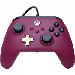 PowerA Advantage+, Xbox Series X|S, Xbox One, PC, Twist Thumbstick, Hall Effekt, Burgindy, Vezetékes kontroller