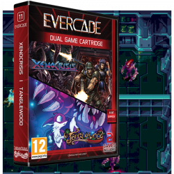 Evercade #11, Xeno Crisis and Tanglewood, 2in1, Retro, Multi Game, Játékszoftver csomag